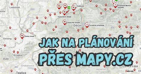 plánování trasy sněžného skútru mapa
