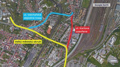 uzavírka Litoměřické ulice Děčín objízdná trasa