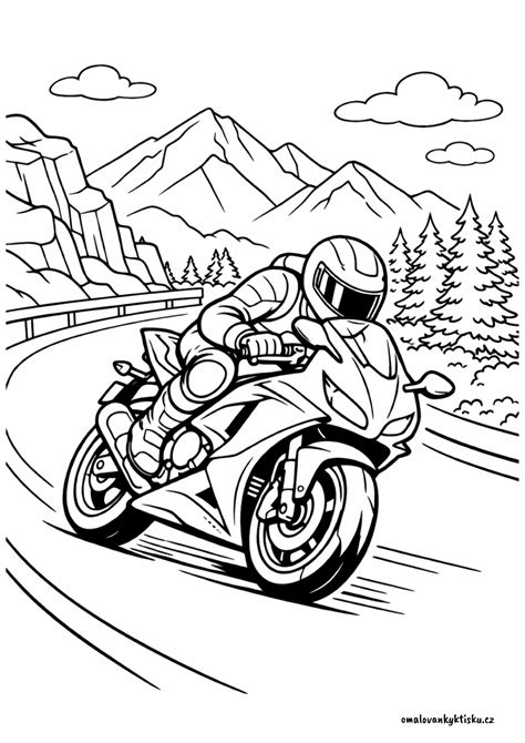 Motorka na karpatské horské cestě