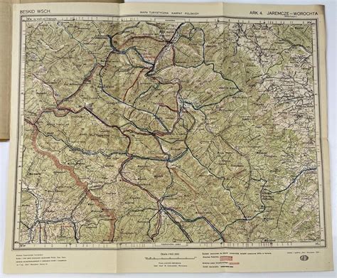 Mapa polonin ukrajinských Karpat