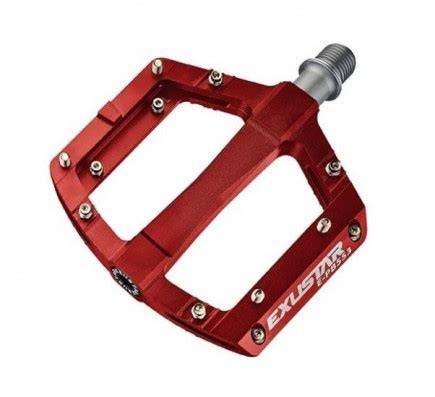 červené BMX pedály Exustar PB555