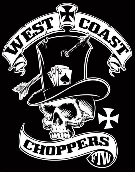 Grafika West Coast Choppers na tričku