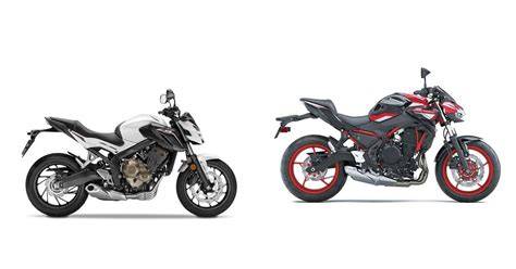 grafické srovnání naháčů Honda MT-07 Z650 CB650F (infografika)