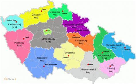 grafická mapa dealerů Ultraseal po ČR