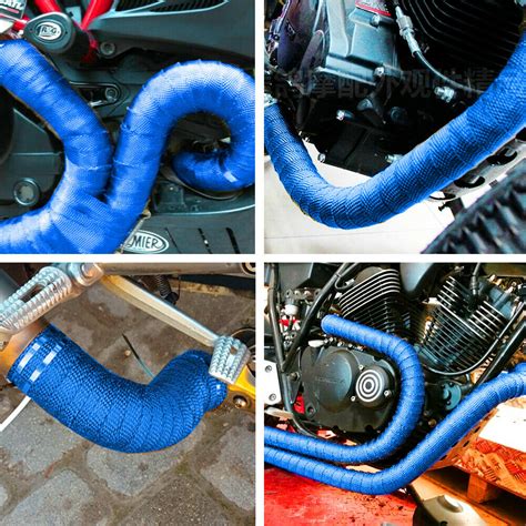omotávka výfukových svodů motocyklu