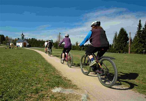 cyklisté na horských kolech v Jizerských horách