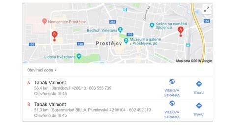 Mapa umístění prodejny Kellys Prostějov