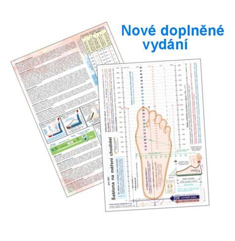 měření vnitřní délky dětské nohy