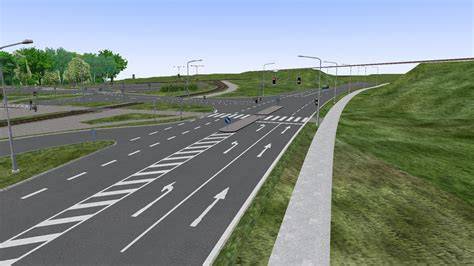 schéma křižovatky s cyklistou