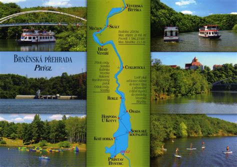 Brněnská přehrada cyklotrasa hrad Veveří