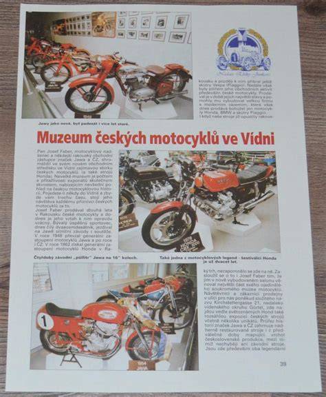 Dobový leták motocyklu Jawa Kývačka