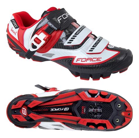 Tretry FORCE MTB bílo červené