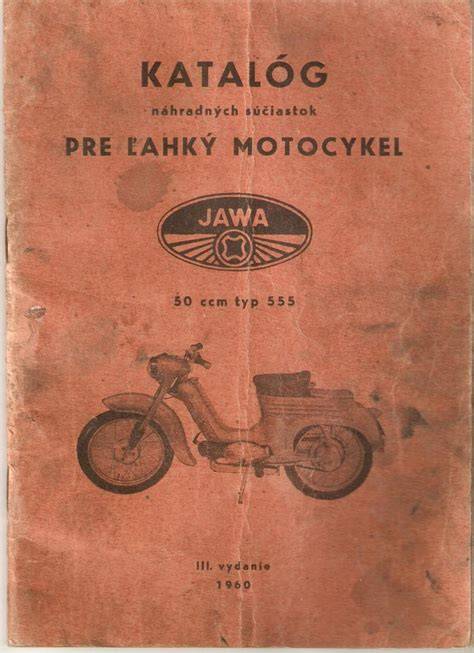 Jawa 50 Pionýr 555 katalog náhradních dílů
