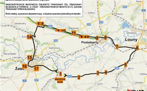 Objízdná trasa cyklistů přes Kunovský les