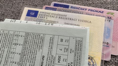 Doklady k pronajatému autu pro zahraniční kontrolu