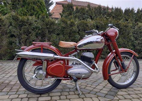 Jawa 350 Perák 1954 dobová fotografie