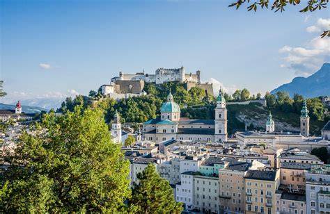 Historické centrum Salzburgu z cyklostezky