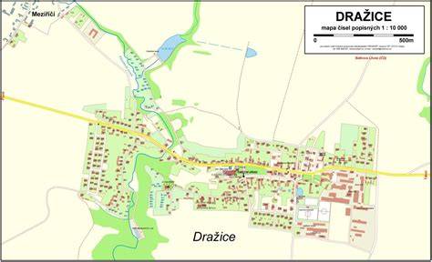 mapa propojení tras Dražice a Všechov
