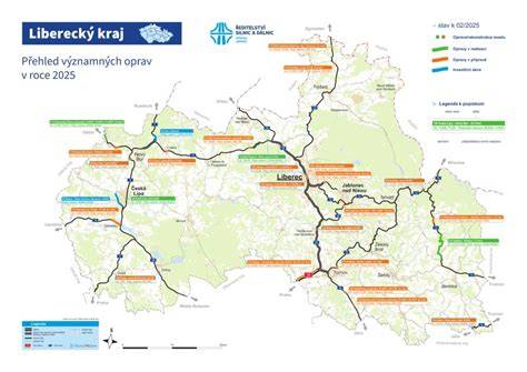Cyklostezky v Libereckém kraji - mapa projektů