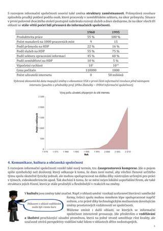 Garážové prostory a jejich uspořádání (informační schéma)